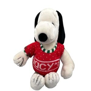 Vintage Snoopy Macy’s Christmas Plush 1972 Peanuts Santa Sweater Holiday TOY